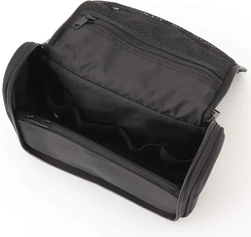 Vista 2 de Muji Funda de viaje colgante de poliéster, 6.3 in de ancho x 7.5 in de profundidad x 2.4 in de alto, color negro