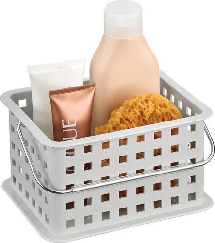 Vista 10 de iDesign - Organizador de ducha pequeño con asa, organizador de ducha portátil para dormitorio o baño, paquete de 3, color rosa