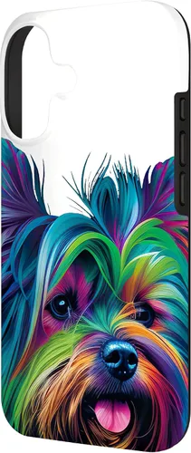 Vista 2 de Yorkie Pop Art Yorkshire Terrier Dog Lovers Yorkie Mom Dad Case for iPhone 17
