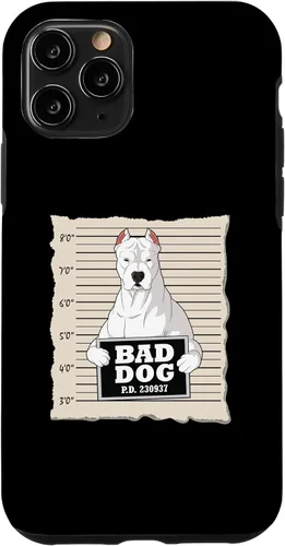 Vista 10 de iPhone 15 Dogo Argentino mug shot guilty dog Case