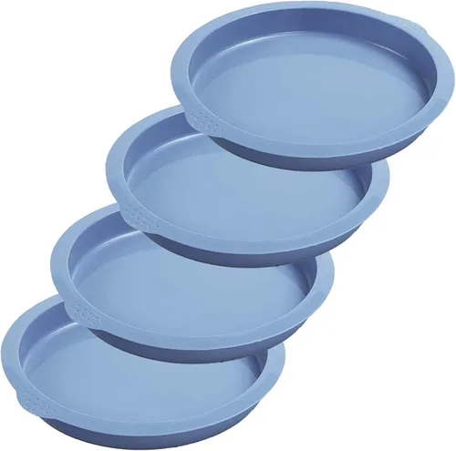 Vista 8 de Webake Juego de moldes para tartas de capas, moldes redondos de 6 pulgadas para hornear arcoíris, molde de silicona para pastel de Whoopie jumbo