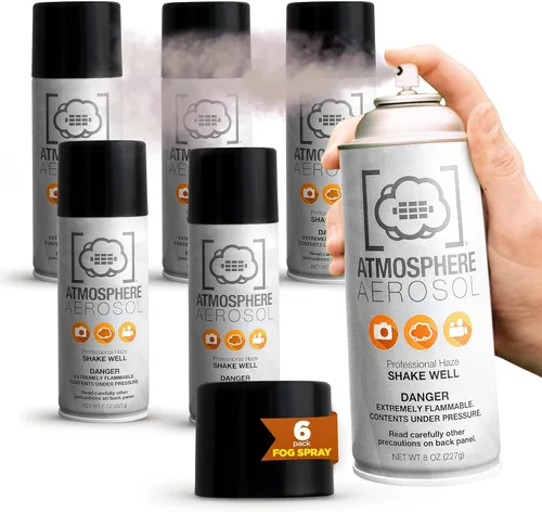 Vista 13 de Atmosphere Aerosol - Paquete de 2 aerosoles de niebla/niebla para fotografía, alternativa segura y portátil a máquina de niebla pequeña – Creador