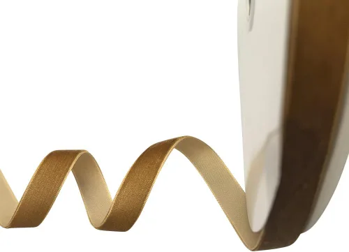 Vista 28 de Chenkou Craft Cinta de Terciopelo Beige 25 Yardas 1/4" Lotes a Granel (Beige, 1/4"(6mm))