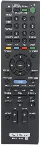 Vista 2 de RM-ADP057 Reemplazo de control remoto para Sony Blu-ray Disc DVD Player Sistema de cine en casa BDV-E280 BDV-T28 BDV-E980 BDV-E880 BDV-T58 BDV-E580