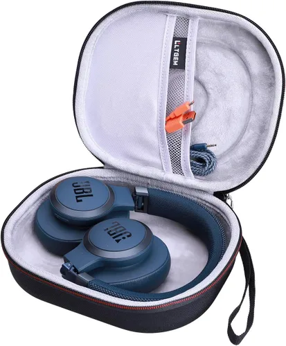 Vista 2 de LTGEM - Funda rígida para auriculares JBL, color gris y negro