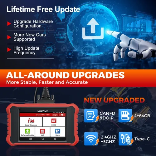 Vista 9 de LAUNCH Creader Elite V3.0 actualizado 2026 para GM, herramienta de escaneo