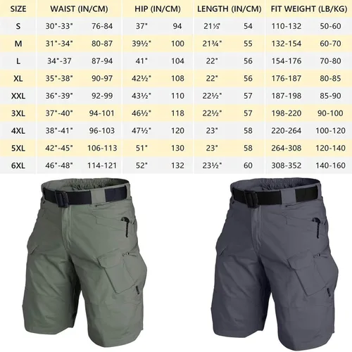 Vista 2 de ADILAIDUN 2023 Upgraded Tactical Outdoor Shorts,Waterproof Quick Dry with Multi Pockets Short Pants,Tactical Shorts for Men