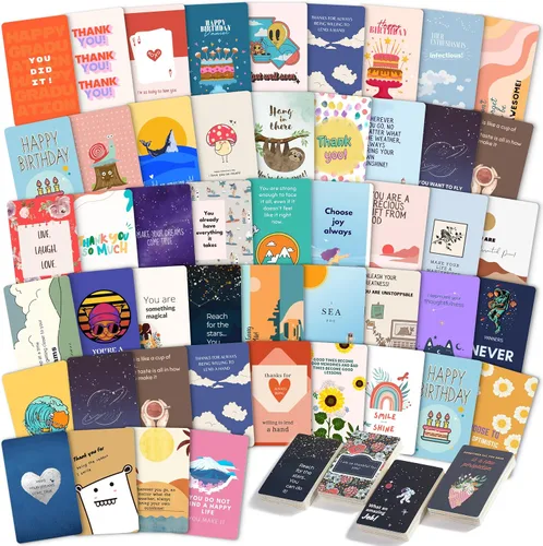 Vista 10 de Mr. Pen Tarjetas de aliento - 100 piezas, citas inspiradoras y motivacionales, tarjetas de bondad