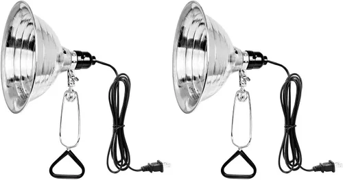Vista 19 de Simple Deluxe Paquete de 1 lámpara de abrazadera de 10.5 pulgadas, enchufe E26 de 250 vatios (bombilla no incluida), reflector de aluminio y base