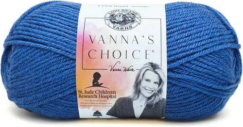 Vista 14 de Lion Brand Yarn (1 madeja) Hilo Vanna's Choice, mármol gris