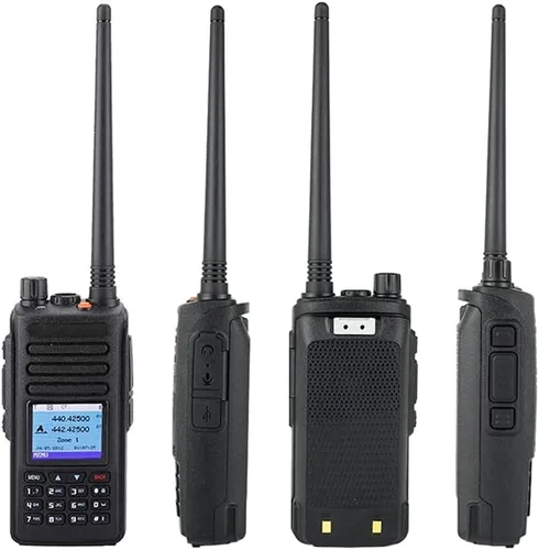 Vista 5 de Baofeng DM-1702 con GPS 5W Digital y Analógico Radio bidireccional Banda dual y modo dual DMR Walkie Talkie Ranura de tiempo dual Tier I y II DM1702