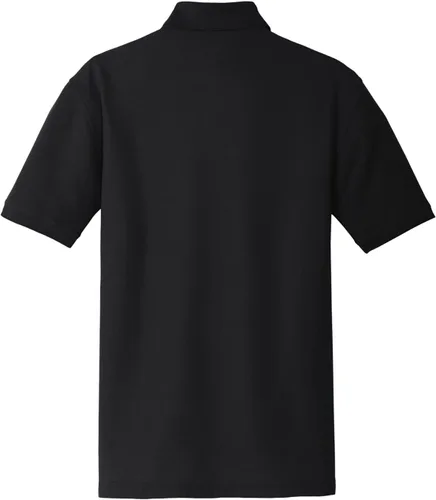 Vista 6 de Port Authority Unisex Core Classic Pique Polo Negro profundo
