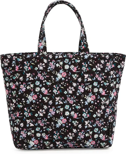 Vista 9 de Vera Bradley Lonchera de algodón para mujer, diseño a cuadros de amatista, algodón reciclado, talla única