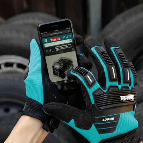 Vista 3 de Makita Guantes de demolición de impacto avanzado unisex T 04254