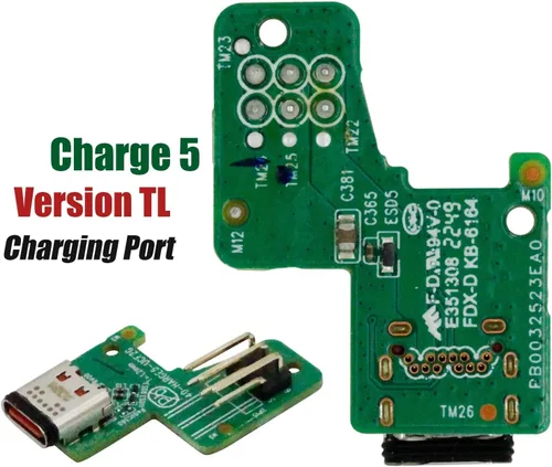 Vista 2 de Reemplazo de placa de puerto de carga de altavoz para JBL Charge 5 versión TL, módulo de carga rápida Placa de circuito para placa de carga USB DIY