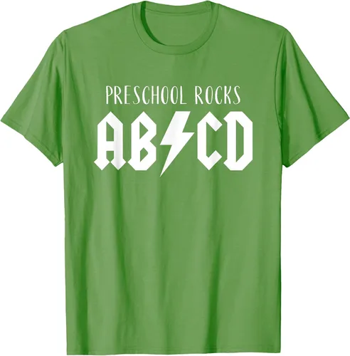 Vista 46 de Preschool Rocks Teacher Back to School ABCD Rock First Day T-Shirt Asphalt Grey