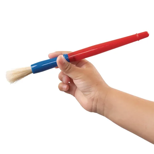 Vista 5 de Colorations® Juego de 24 pinceles de mango de plástico de mejor valor, manualidades para niños, pintura para niños, pinceles a granel, paquete