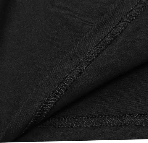 Vista 2 de Camisa Blackmyth de manga corta de algodón gráfico de diseño gracioso deportiva estilo informal para mujer