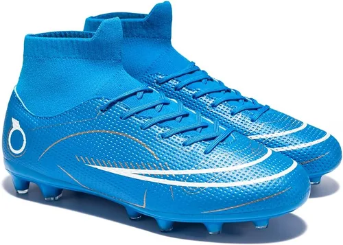 Vista 6 de Zapatos deportivos de fútbol para hombre, botas altas con picos para exterioresinteriores, para niños y niñas, tenis de entrenamiento de fútbol