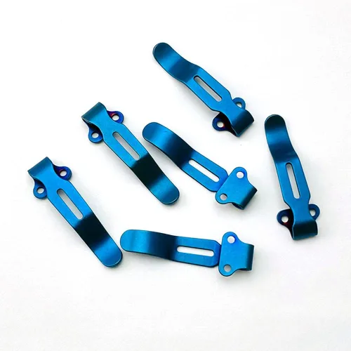 Vista 3 de 2 clips de bolsillo profundos de acero inoxidable para cuchillo 535 Benchmade azul