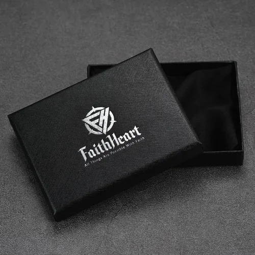 Vista 7 de FaithHeart David of Star Collar para hombres y mujeres, collar con colgante de estrella judía, acero inoxidable, amuleto hebreo, caja de regalo