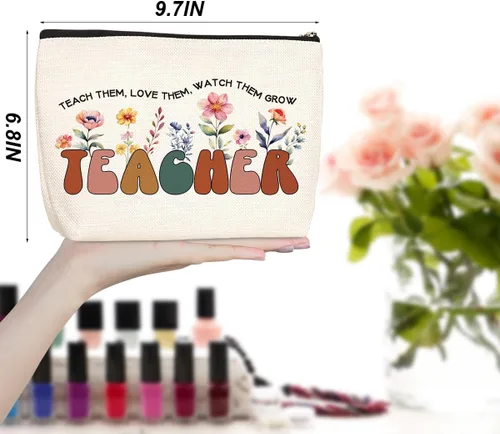 Vista 2 de Bolsa de maquillaje para enfermera, doctora, profesora, regalo de agradecimiento, bolsa de maquillaje para mujeres, compañeras de trabajo, regalos