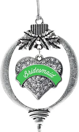 Vista 9 de Inspired Silver - Adorno con dije de hermana gemela - Adornos navideños de plata con circonitas cúbicas