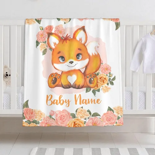 Vista 19 de Manta de bebé personalizada para niñas y niños, manta de bebé personalizada con nombre para niños pequeños, niños, ducha, recién nacidos, guardería
