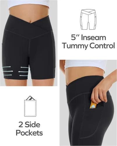 Vista 3 de Ewedoos Pantalones cortos de voleibol para niñas y adolescentes, pantalones cortos de baile, pantalones cortos de gimnasia atlética, pantalones
