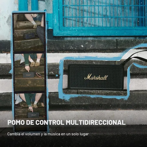 Vista 5 de Marshall Middleton II Altavoz portátil Bluetooth impermeable - Negro