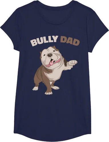 Vista 90 de American Bully Dad Dog Owner Father Funny Men T-Shirt Asphalt Grey