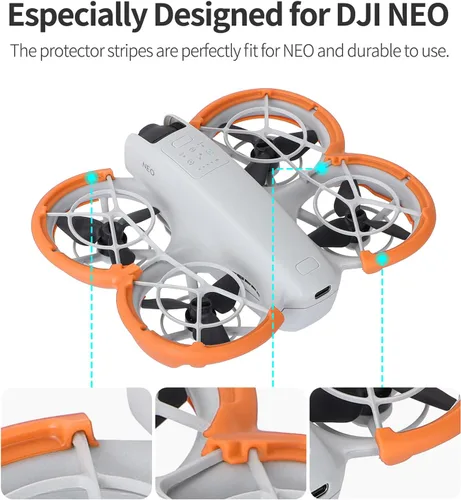 Vista 4 de Accesorios para protectores de parachoques Neo Dron, protector de hélice Protector de cardán protector de anillo anticolisión para accesorios DJI