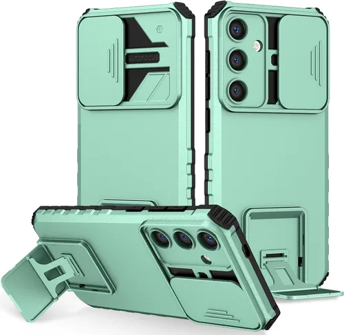 Vista 89 de Funda compatible con Samsung Galaxy M13 5G/A04 Dimensional Soporte Ventana Corredera Teléfono Móvil Funda Protectora a Prueba de Golpes para Samsung