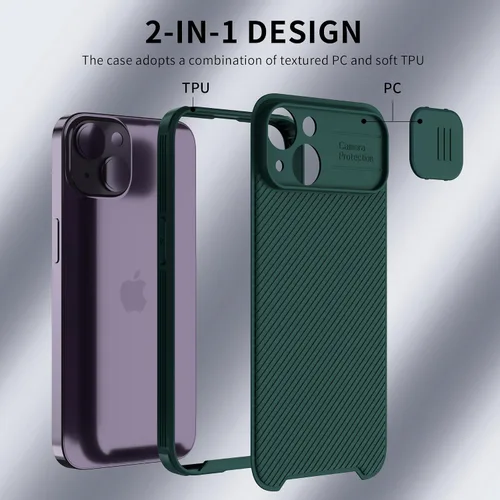 Vista 7 de Funda para iPhone 14 Plus compatible con Magsafe, iPhone 14 Plus funda de protección de cámara [compatible con cargador inalámbrico] con cubierta