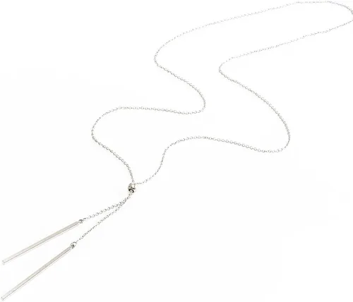 Vista 4 de Collar largo Lariatneck con forma de Y y caída ajustable para mujer