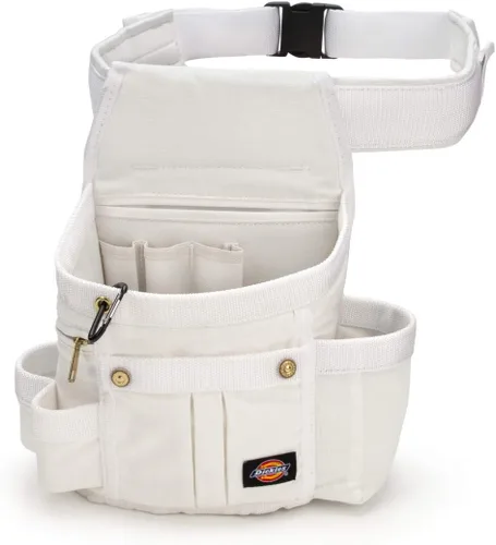 Vista 9 de Dickies Cinturón de herramientas acolchado de 8 bolsillos/Bolsa utilitaria, Cinturón ajustable de 3 pulgadas, Construcción de lona duradera