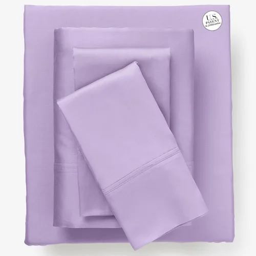 Vista 8 de BrylaneHome Bed Tite 300 Thread Count Sheet Set Floral azul