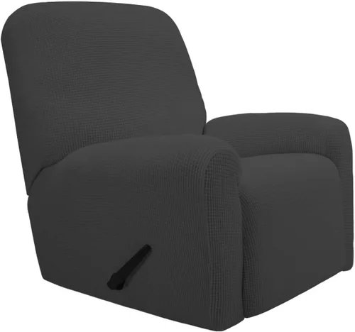 Vista 78 de PureFit Funda elástica para sofá biplaza, funda de sofá suave y antideslizante de jacquard de elastano, protector de muebles lavable con espuma