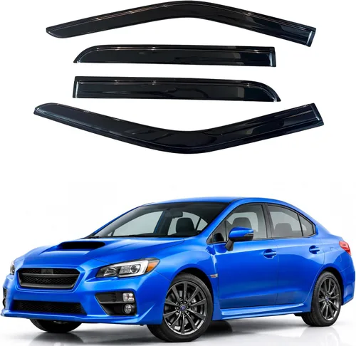 Vista 180 de Visera de ventana IG para Ford Focus Sedán y Hatchback 2012-2018, Protector de ventana lateral para lluvia y viento estilo Mugen, extra duradero
