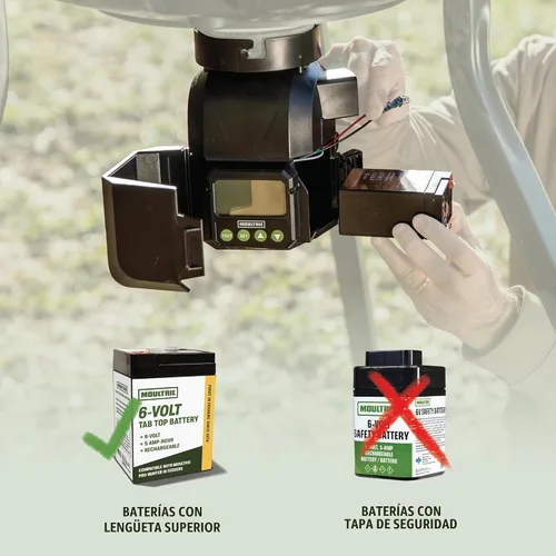 Vista 8 de Moultrie Pro Hunter III Feeder Kit - Bluetooth App Control Control de aplicación Bluetooth, se combina con Edge 3, 10 tiempos de alimentación