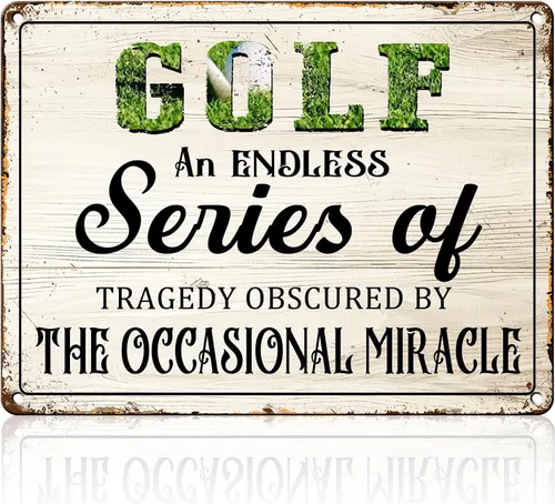 Vista 11 de Golf Girl Metal Tin Sign Golf Metal Poster Never Underestimate A Lady Who Plays Golf Funny Vintage Tin Sign Wall Plaque Poster 12x16inch