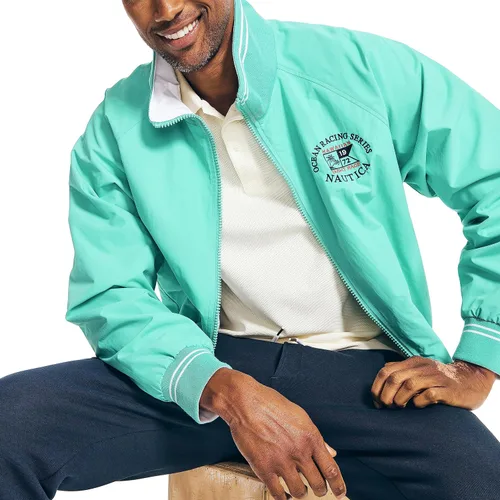 Vista 161 de Nautica playera polo clásica de mangas cortas, color sólido, para hombre