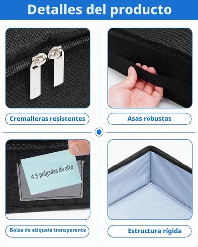 Vista 6 de Perfil bajo de 4.5 pulgadas, almacenamiento debajo de la cama
