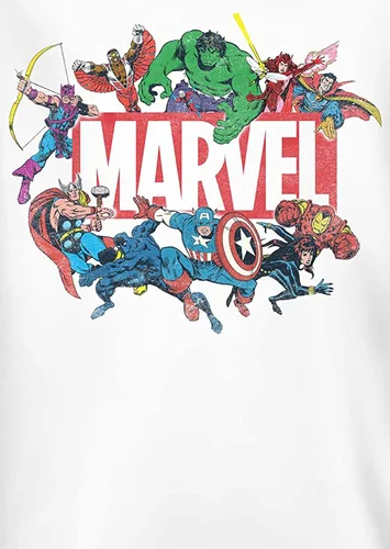 Vista 2 de Marvel - Camiseta de manga larga para hombre Spiderman Ironman Capitán América y Hulk Tee Comics de manga larga