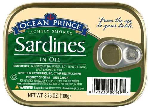 Vista 5 de Ocean Prince Sardinas in Louisiana Salsa picante, latas de 3.75 onzas (paquete de 12)