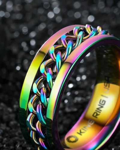 Vista 31 de King Ring 8mm Spinner Ring – Fidget Ring for Men & Women – Designed in USA
