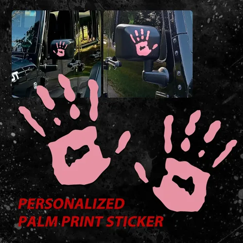 Vista 6 de gunhunt 2 calcomanías decorativas personalizadas para espejo de automóvil, 4.13 x 3.93 pulgadas, calcomanías personalizadas para espejo retrovisor