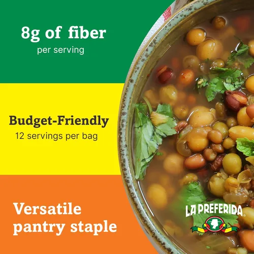 Vista 5 de La Preferida Lentejas secas (proteínas a base de plantas aptas para presupuestos con 14 porciones por bolsa) – 0.31 onzas de proteína y 0.23 oz