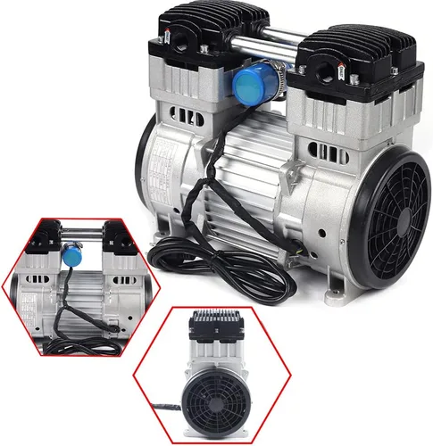 Vista 5 de Bomba de vacío sin aceite Bomba de vacío de diafragma silenciosa industrial sin aceite 7CFM 1100W