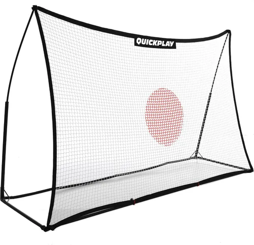 Vista 13 de QuickPlay Red de rebote Spot Target para fútbol Red de rebote resistente al clima con bolsa de transporte Ideal para práctica de pases